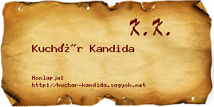 Kuchár Kandida névjegykártya
